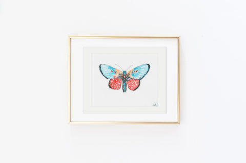 Leopard Sky Luna Moth - Watercolor Wings Collection