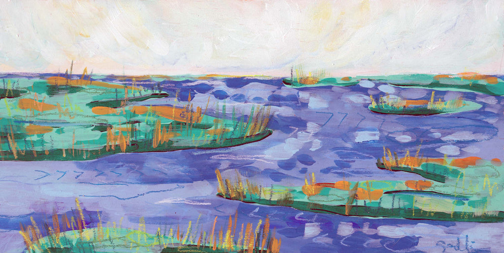 Blueberry Marsh - 6"x 12"