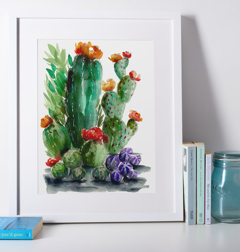 Watercolor Cacti 6 - Cactus Collection