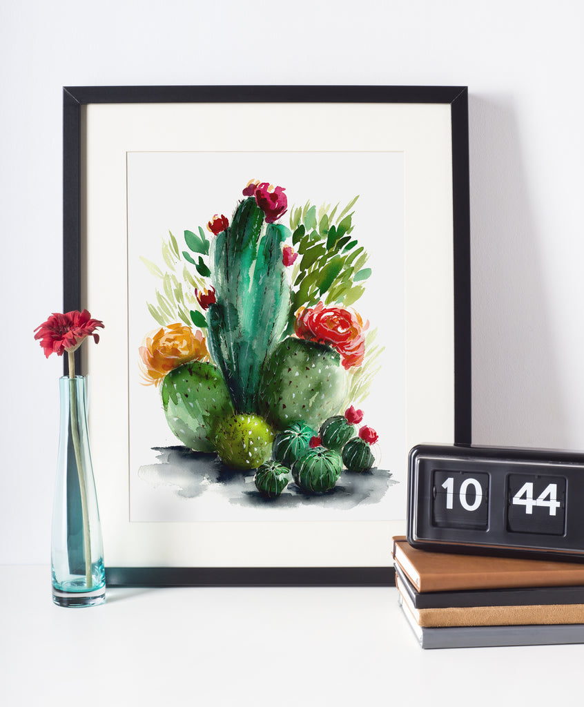 Watercolor Cacti 9 - Cactus Collection