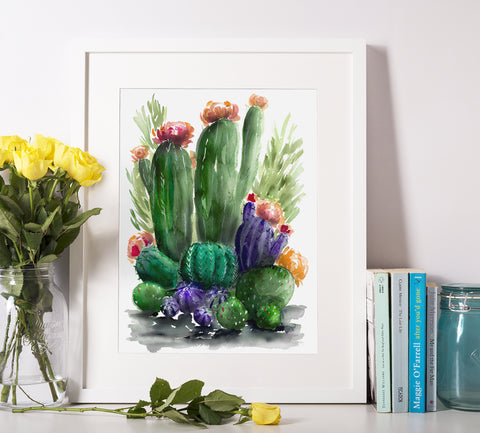 Watercolor Cacti 7 - Cactus Collection