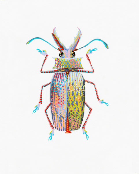 Sabertooth Beetle 1 - Little Bugs Collection - Angelique Abare