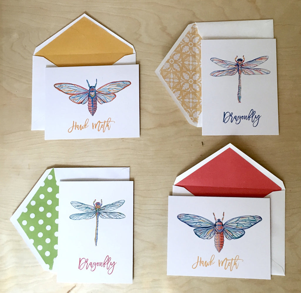 Mixed Little Bugs Greeting Card Set 3