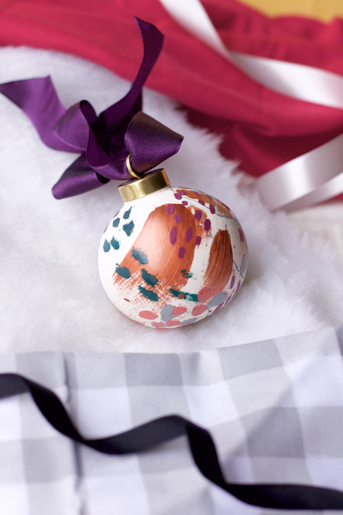 Lucky No. 8 - Hand Painted Holiday Ornament - Holidays 2016