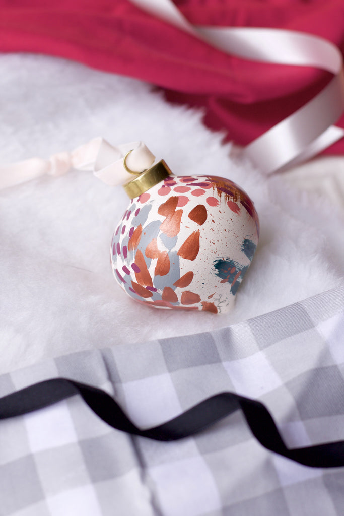 Lucky No. 5 - Hand Painted Holiday Ornament - Holidays 2016
