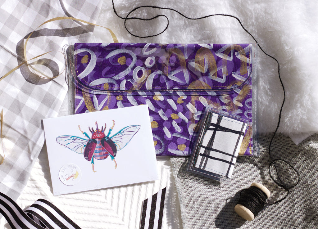 XL Crossover Bag, Art Print and Tiny Wallet - Gift Set - Holidays 2016