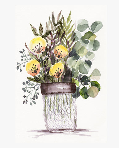 Diamond Jar Blooms 2 - Wildflowers Collection