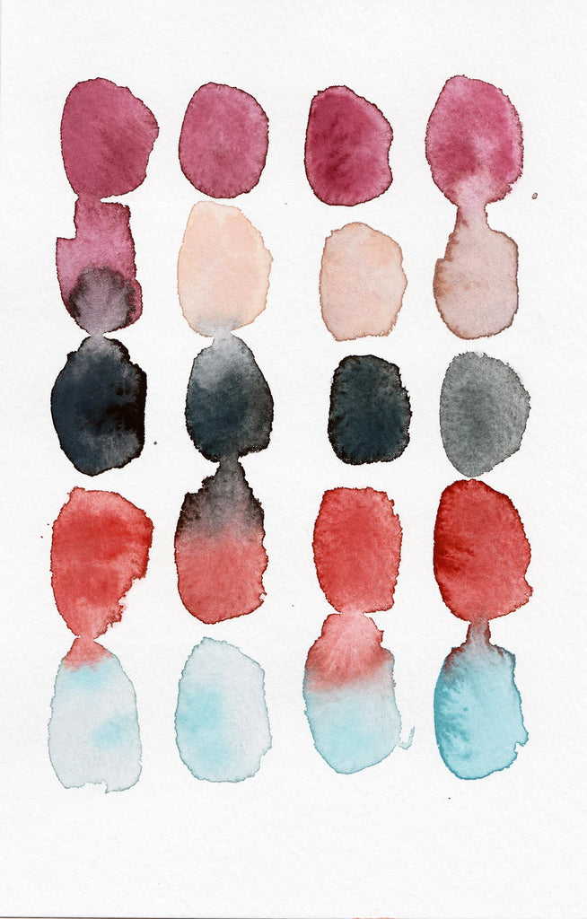 Autumn Fingerprints - Watercolor Abstractions