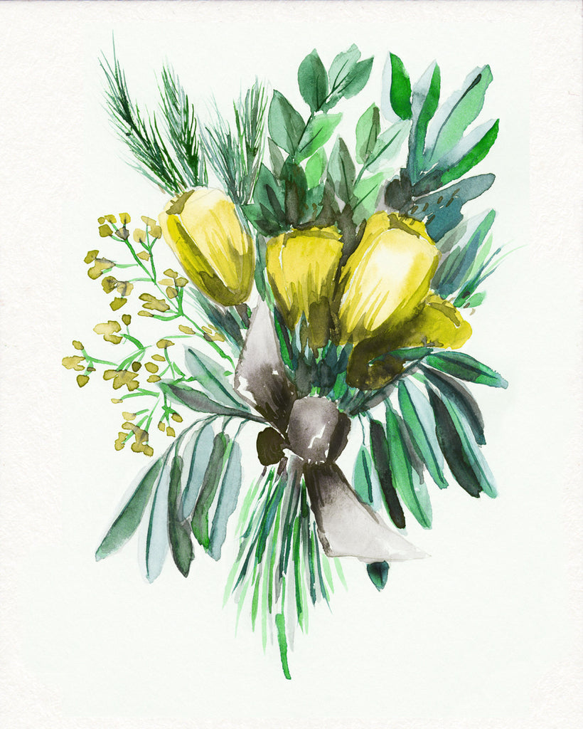 Winter Tulips in Yellow - Wildflowers Collection