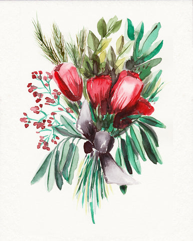 Winter Tulips in Red - Wildflowers Collection