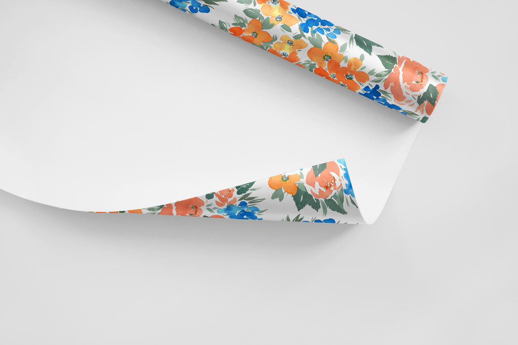 Summer Peonies Wrapping Paper - Wildflowers Collection