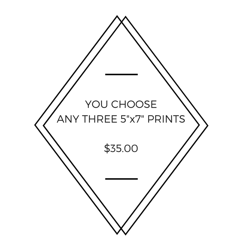 Any Three 5" x 7" Little Fishes Prints - You Choose!