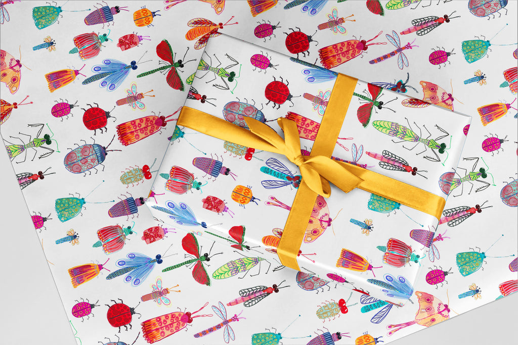 Adventure Bugs Wrapping Paper - Little Bugs Collection