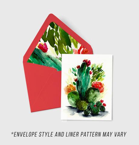 Watercolor Cacti 9 - Cactus Collection - A2 Card
