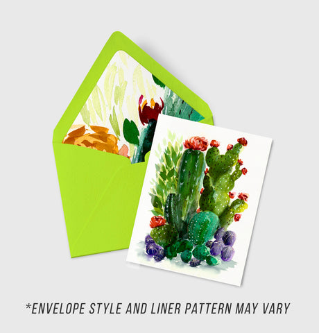 Watercolor Cacti 8 - Cactus Collection - A2 Card
